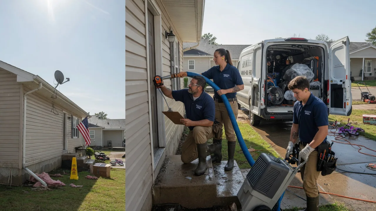 Ceiling Water Damage Restoration in Clare, IL near me